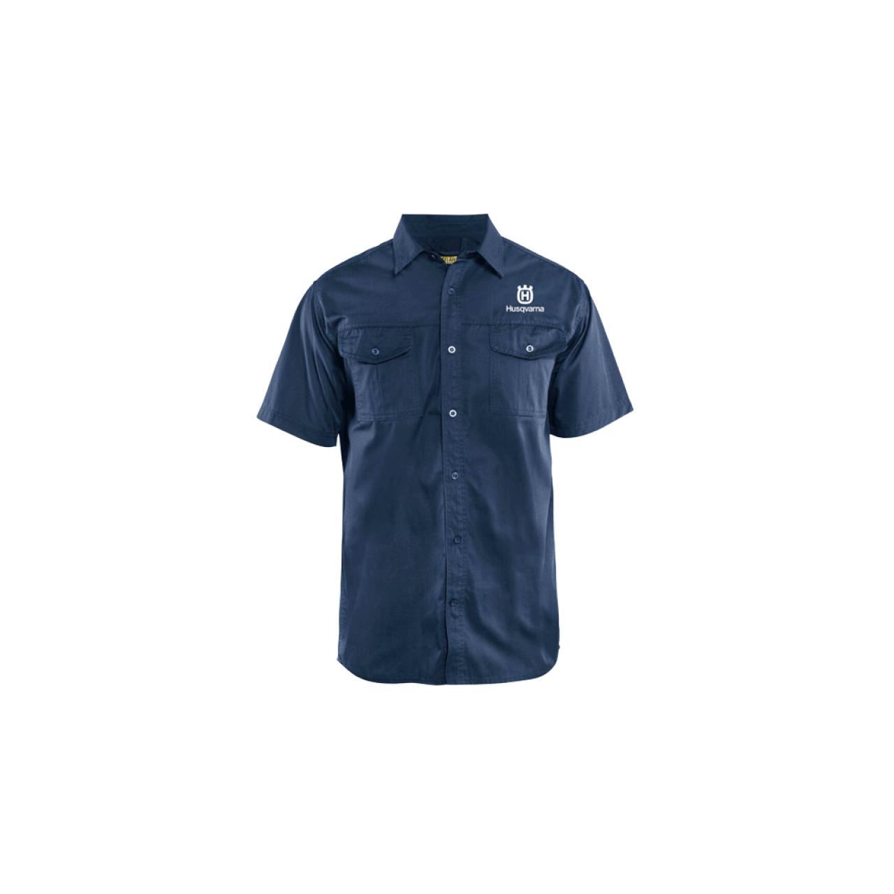 Kurzarmhemd Twill marine