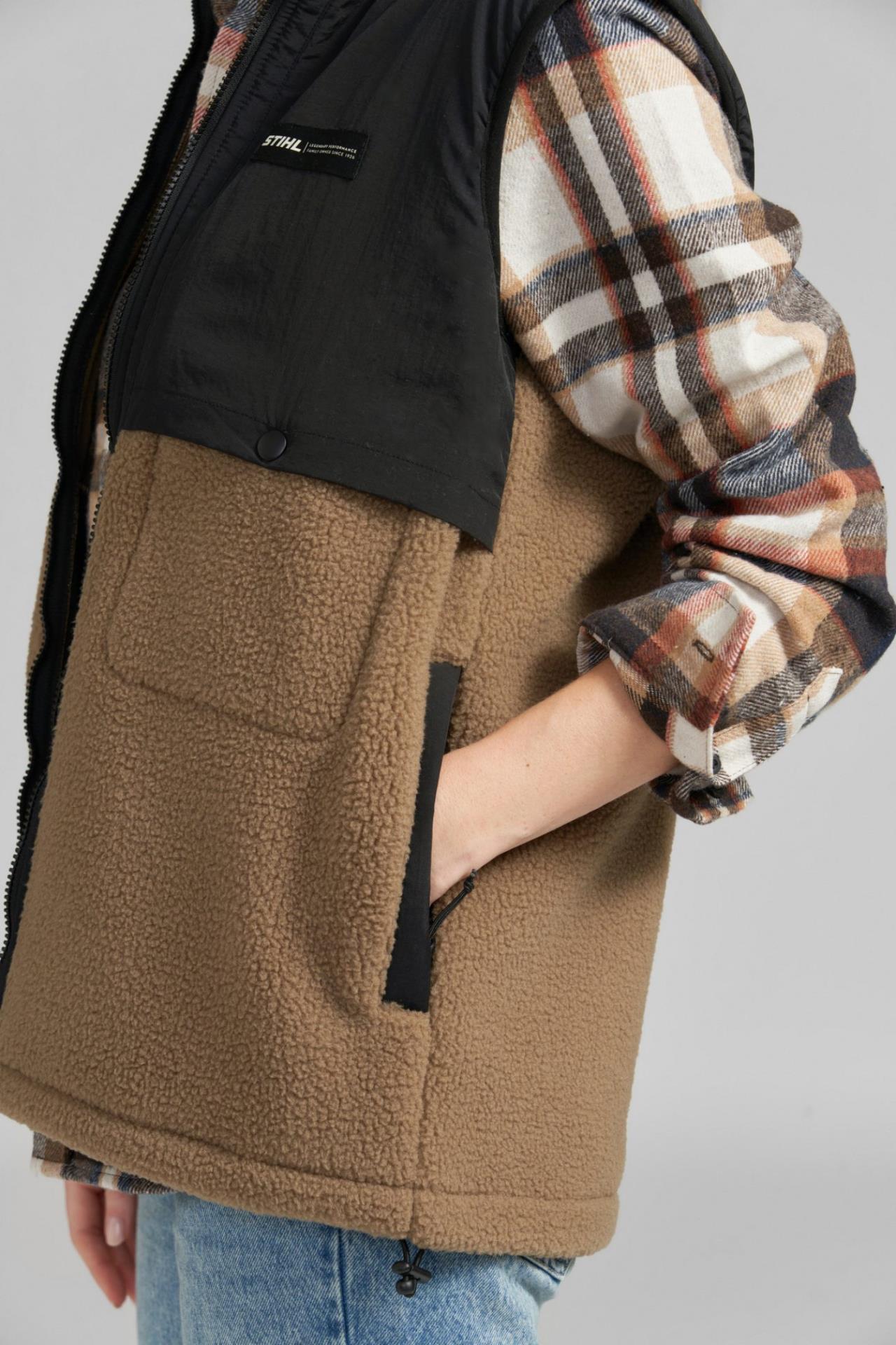 100017439-5 Weste SHERPA BROWN