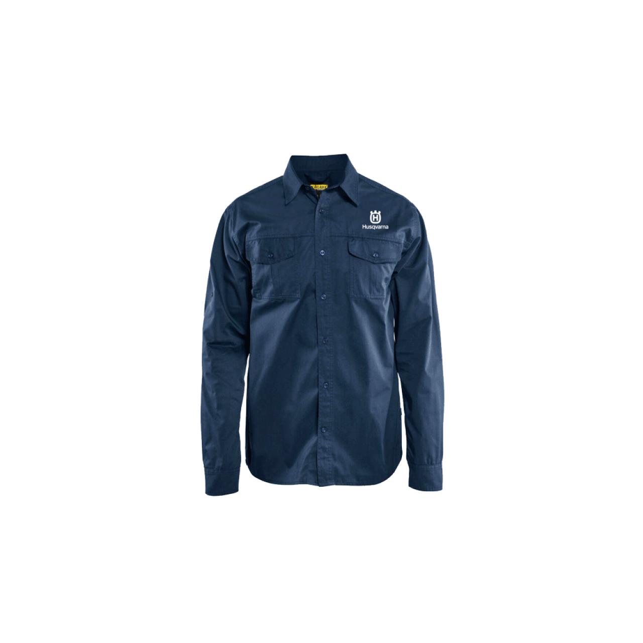 Langarmhemd Twill marine