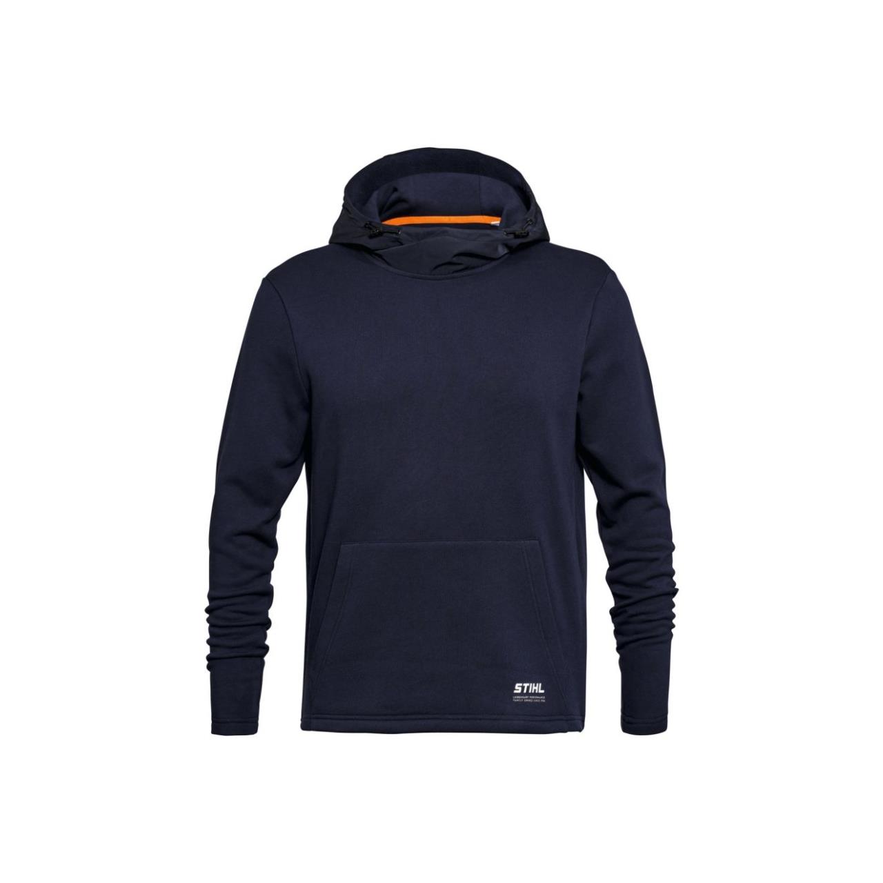 100010526 Hoodie WOVEN HOOD Blau