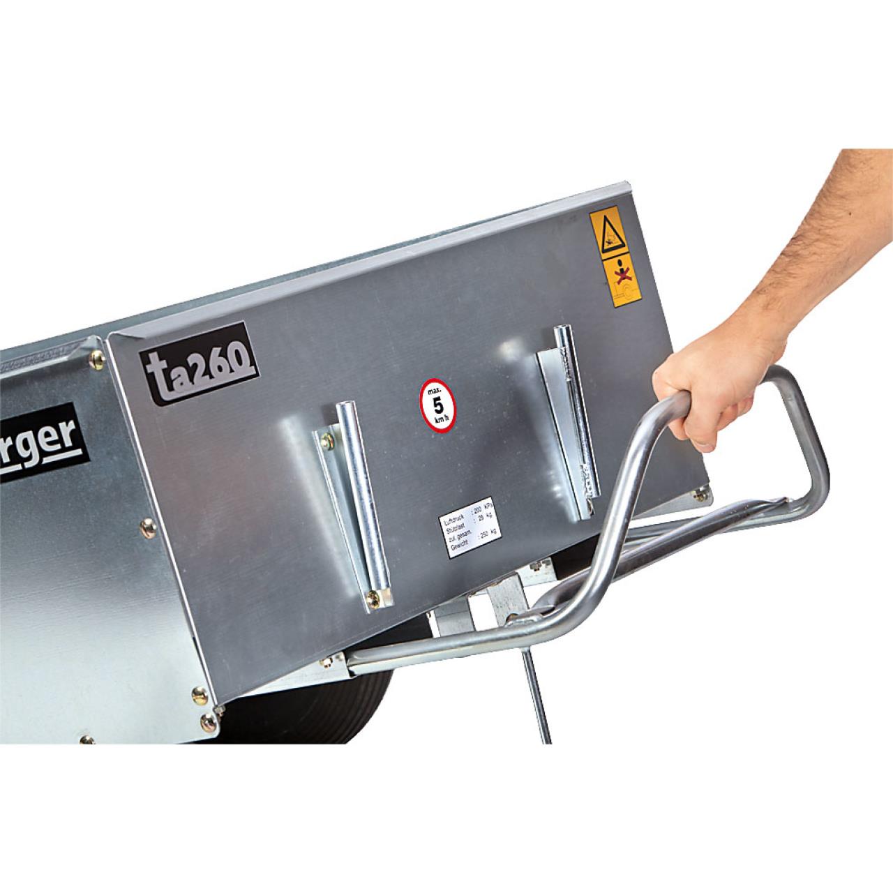 Anhänger für Rasentraktoren ta260 - kippbar