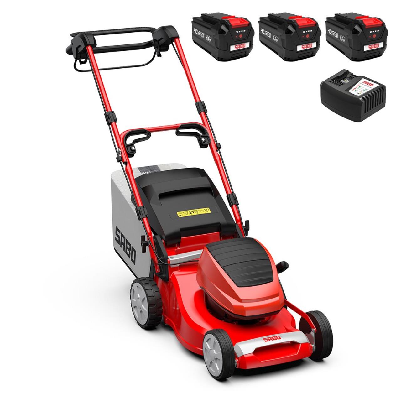 100030500 Akku-Rasenmäher 43-ACCU VARIO Aktionsset - inkl. 3x 4 Ah Akku und Schnelllader