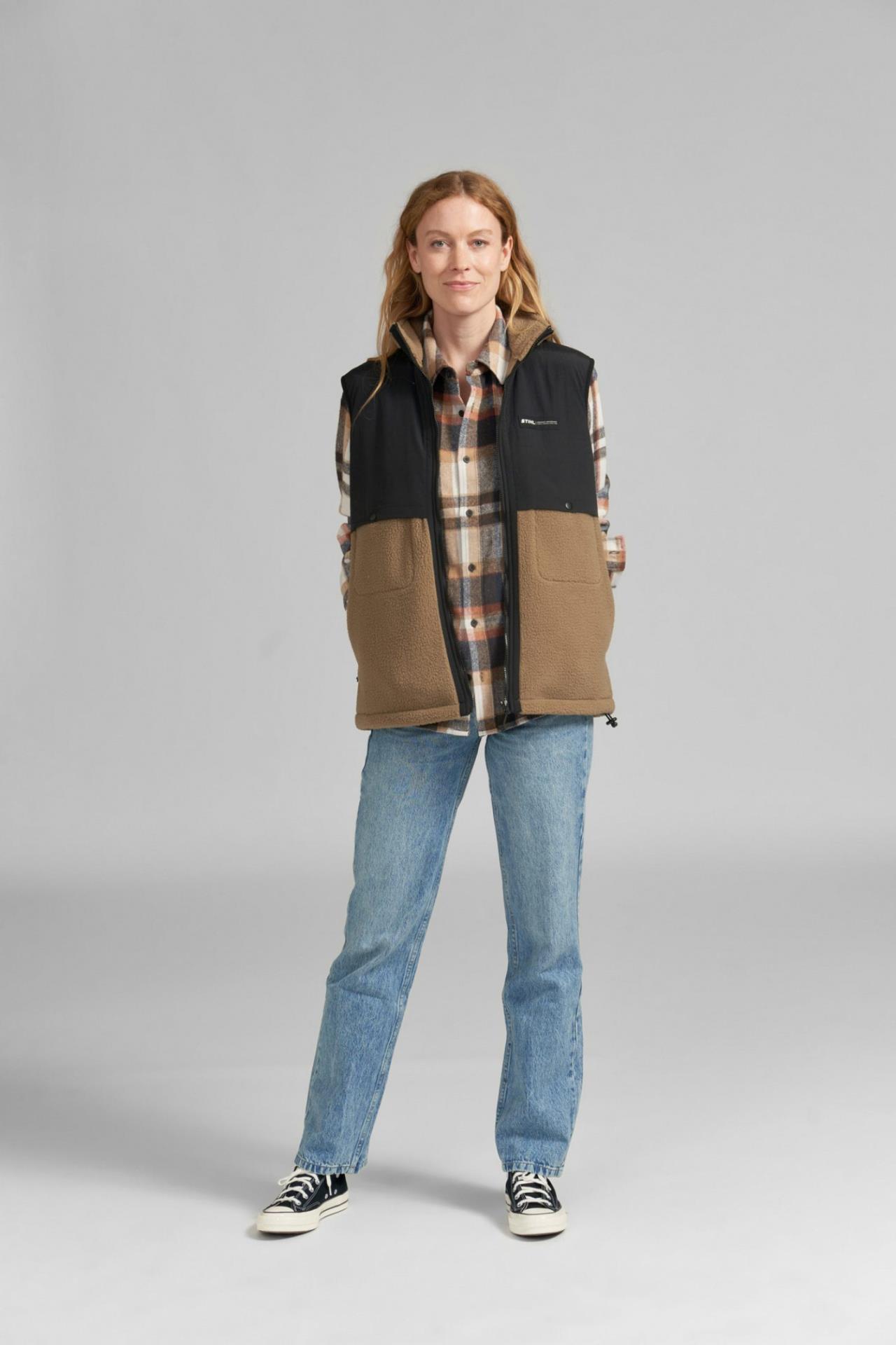 100017439-4 Weste SHERPA BROWN